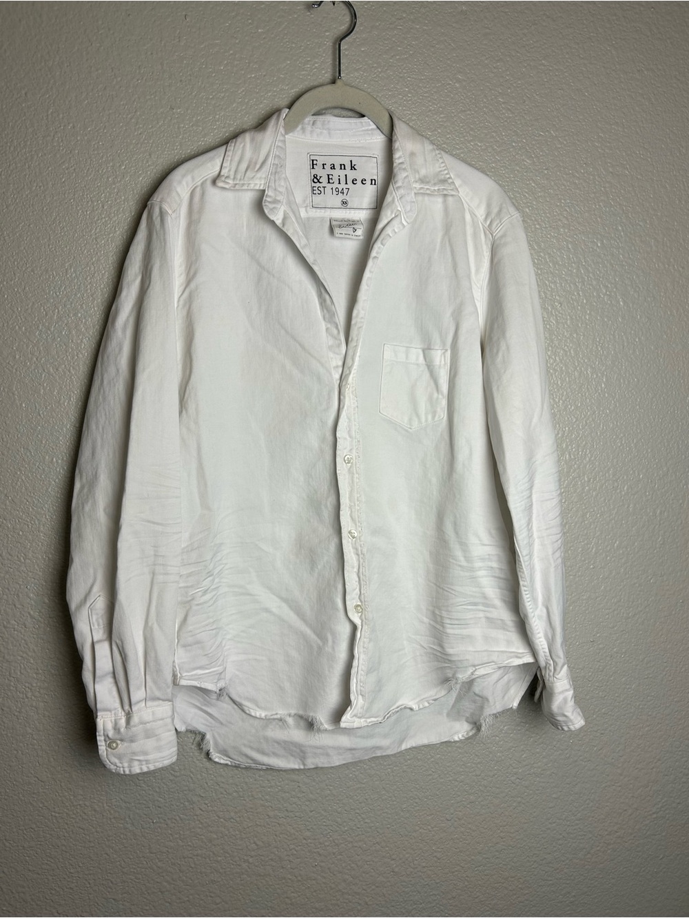 Frank & Eileen Eileen Button Down Shirt Size XS quiet Luxury Old Money Minimalis